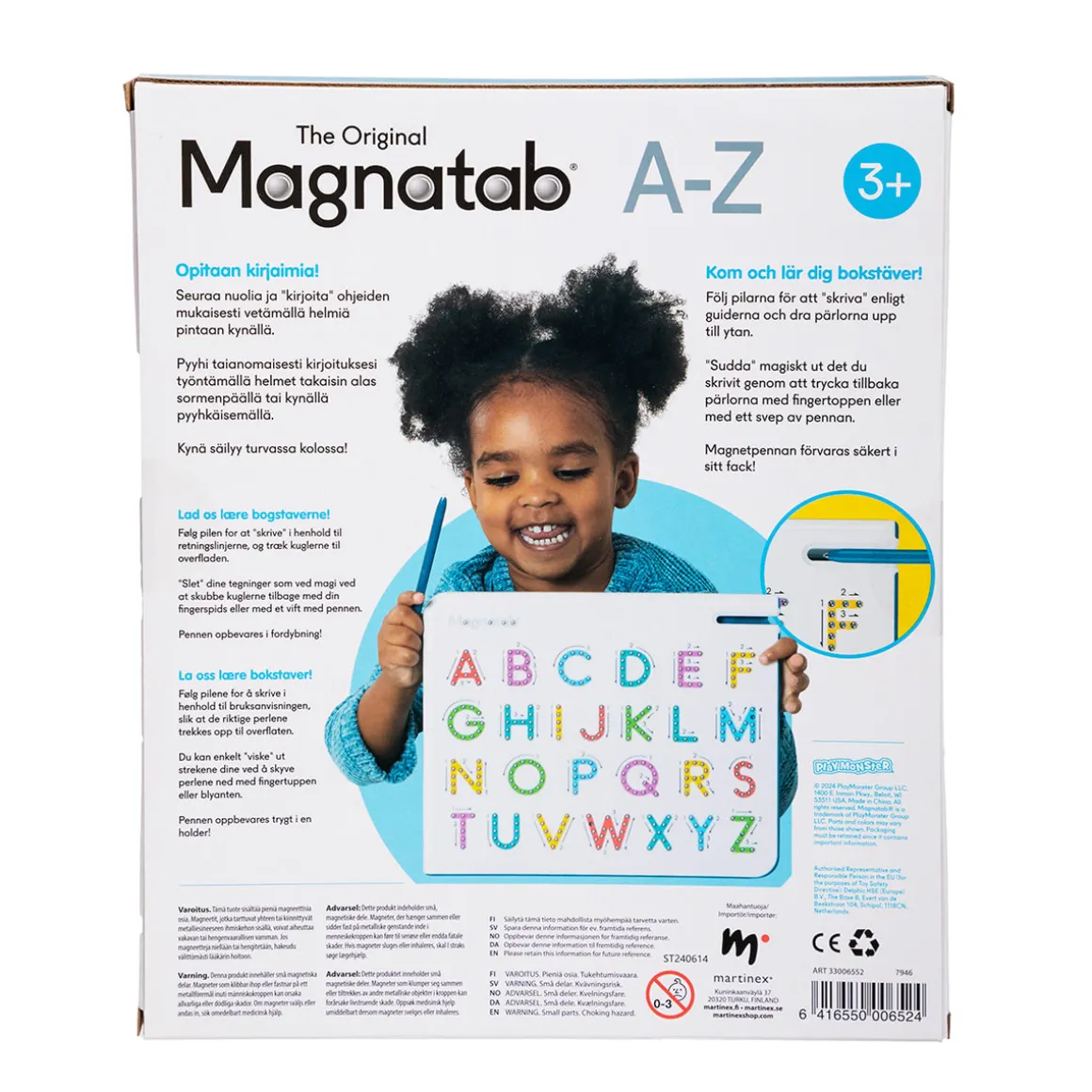Magnatab Magneettinen piirustustaulu Aakkoset A–Z