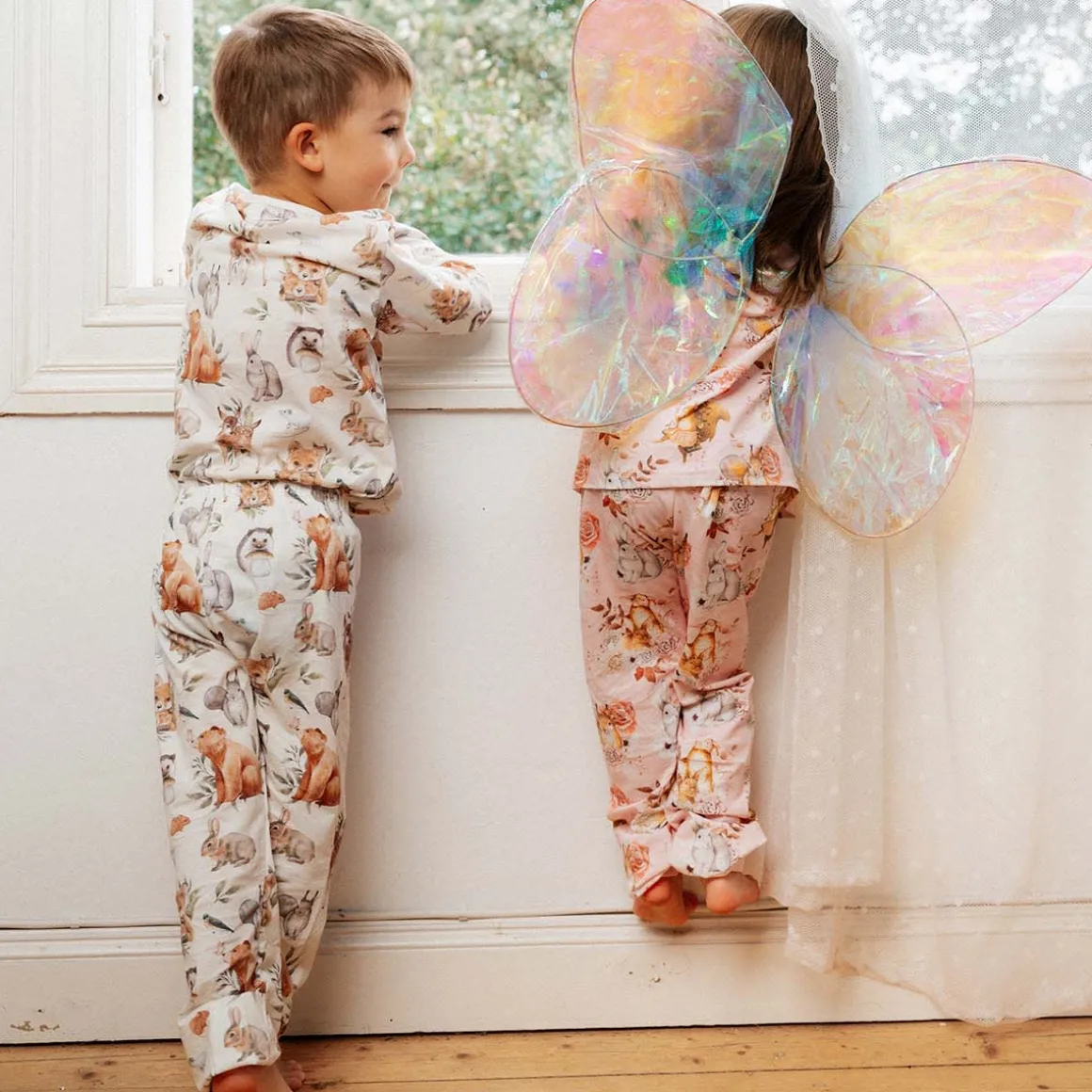 Ma-ia Family Metsäneläimet-pyjama roosa