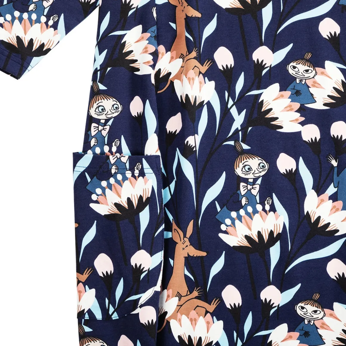 Muumi Iida-mekko Magnolia tummansininen