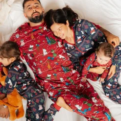 Muumi Juhla-pyjama miesten tummanpunainen