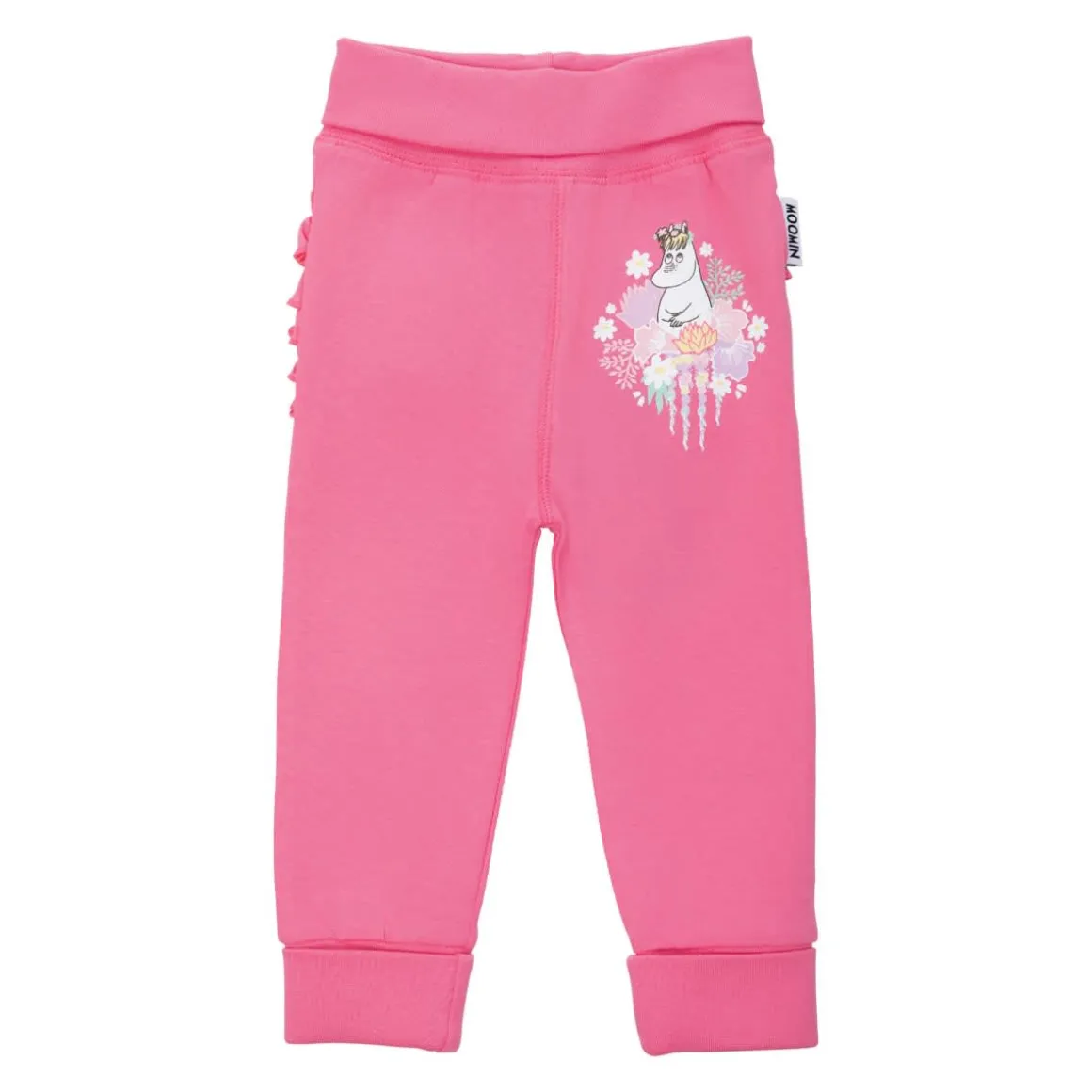 Muumi Kukkaseppele-housut vauvalle pinkki
