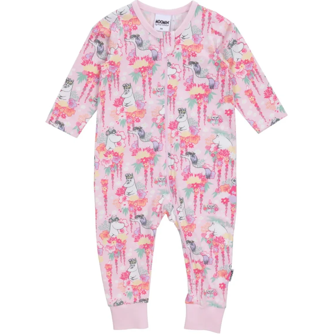 Muumi Kukkaseppele-pyjama vaaleanpunainen