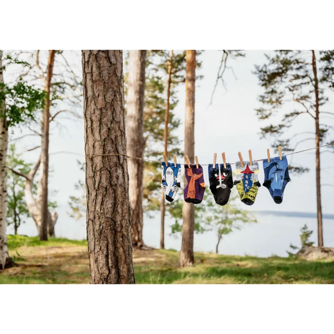 Muumi Nipsu-sukat lasten liila