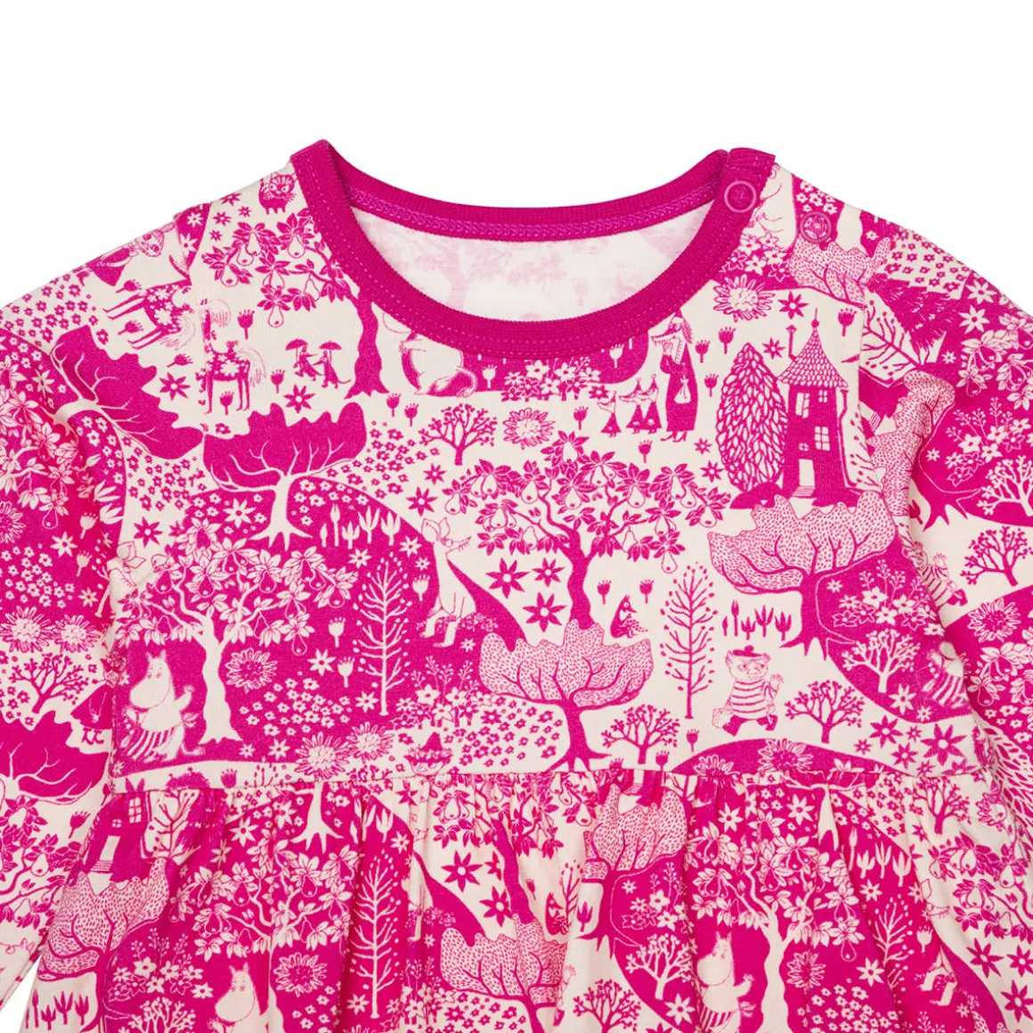 Muumi Puisto-bodymekko pinkki