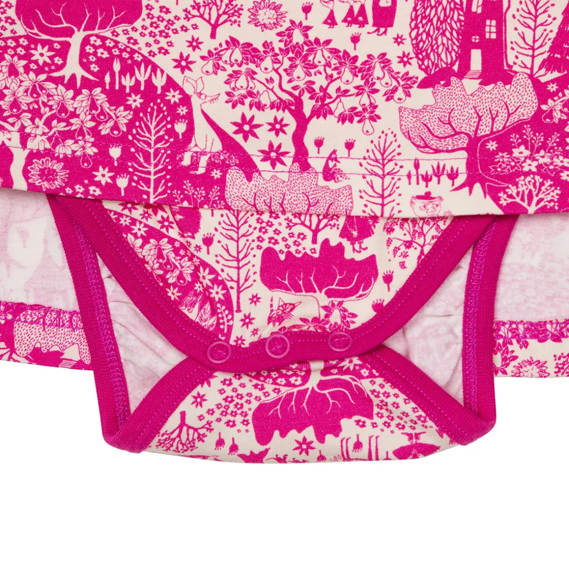 Muumi Puisto-bodymekko pinkki