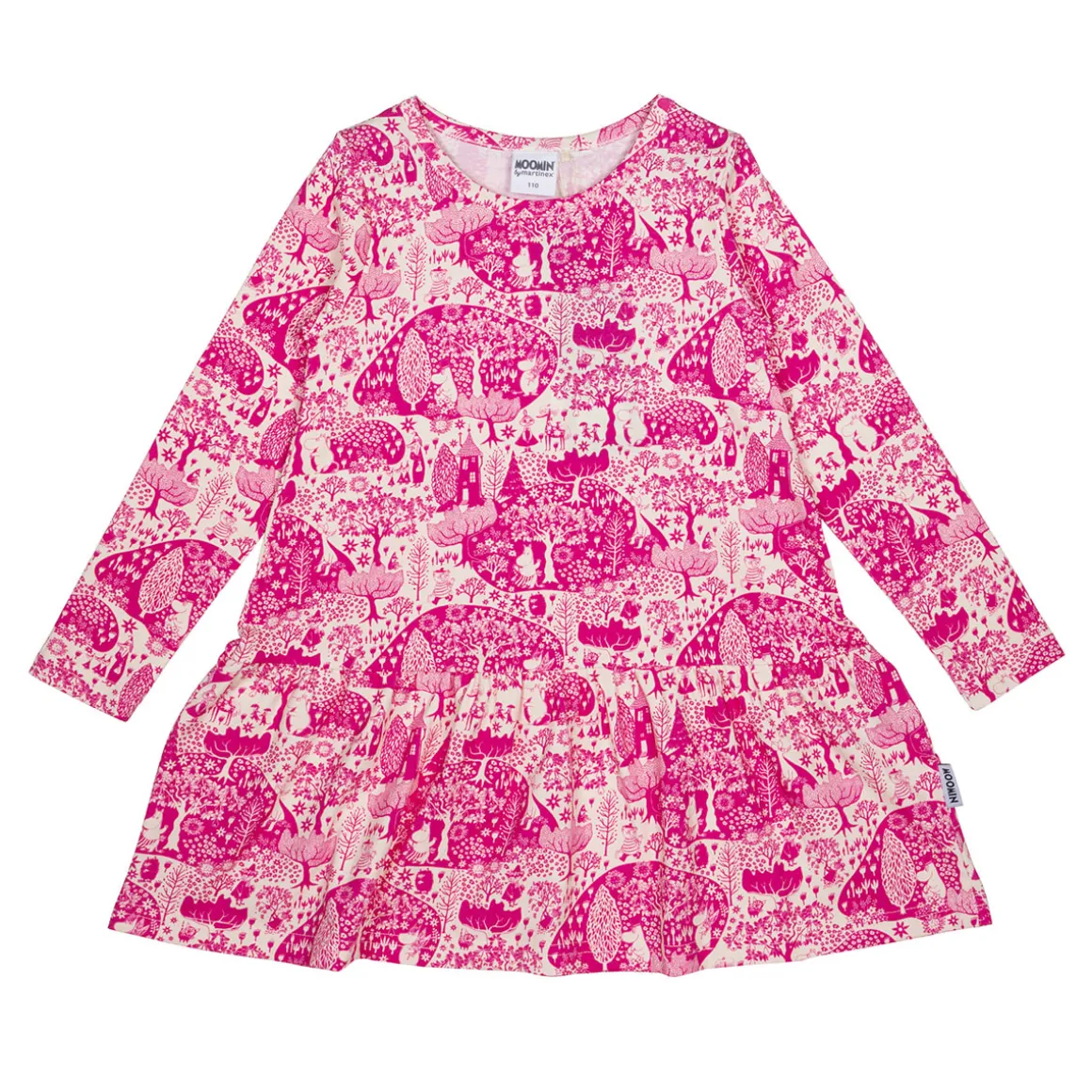 Muumi Puisto-mekko pinkki