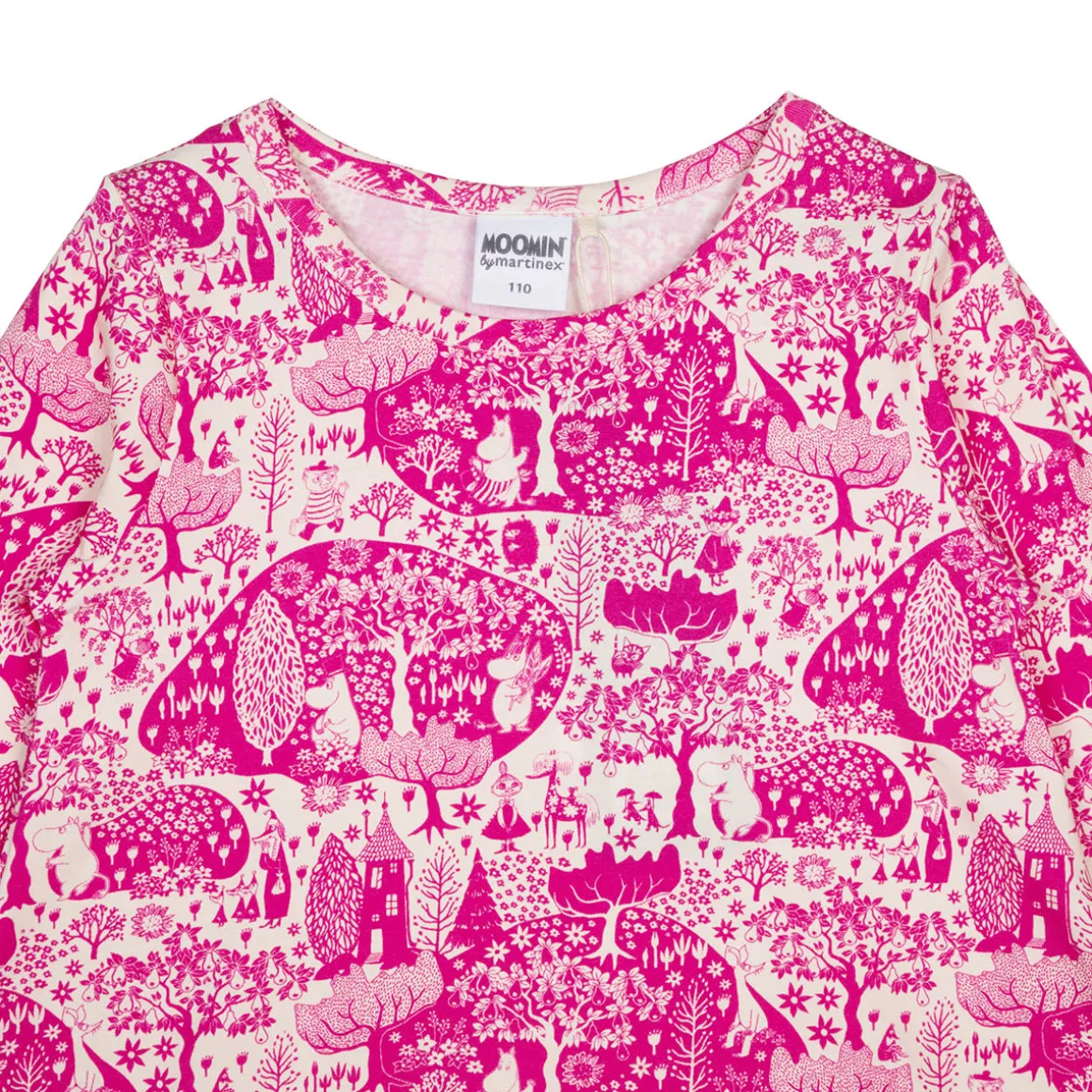 Muumi Puisto-mekko pinkki