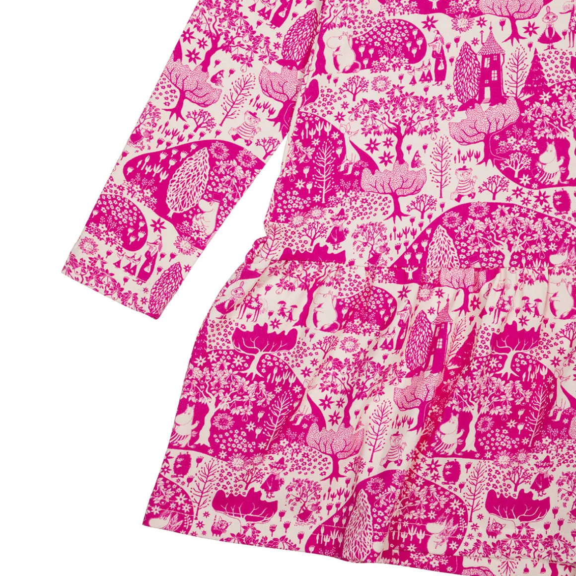 Muumi Puisto-mekko pinkki