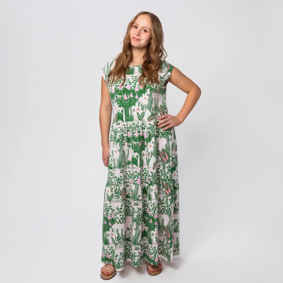 Muumi Pulmu-mekko Kevätkastanja vihreä