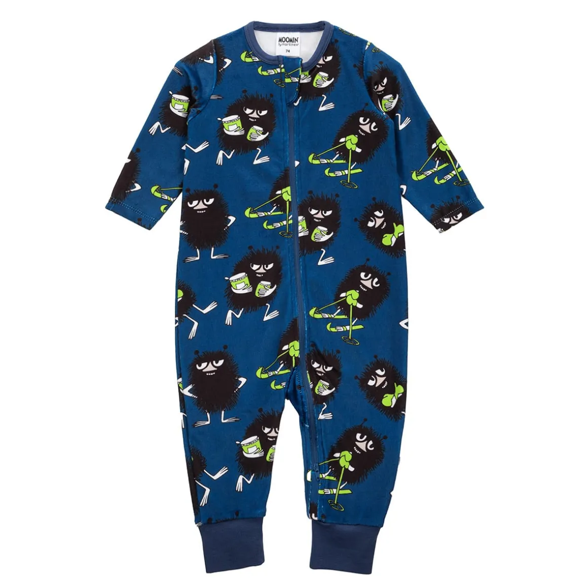 Muumi Vintiö-veluuripyjama sininen