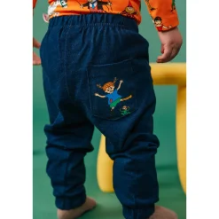 Peppi Pitkätossu Denim-collegehousut vauvalle sininen