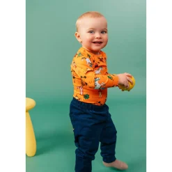 Peppi Pitkätossu Denim-collegehousut vauvalle sininen