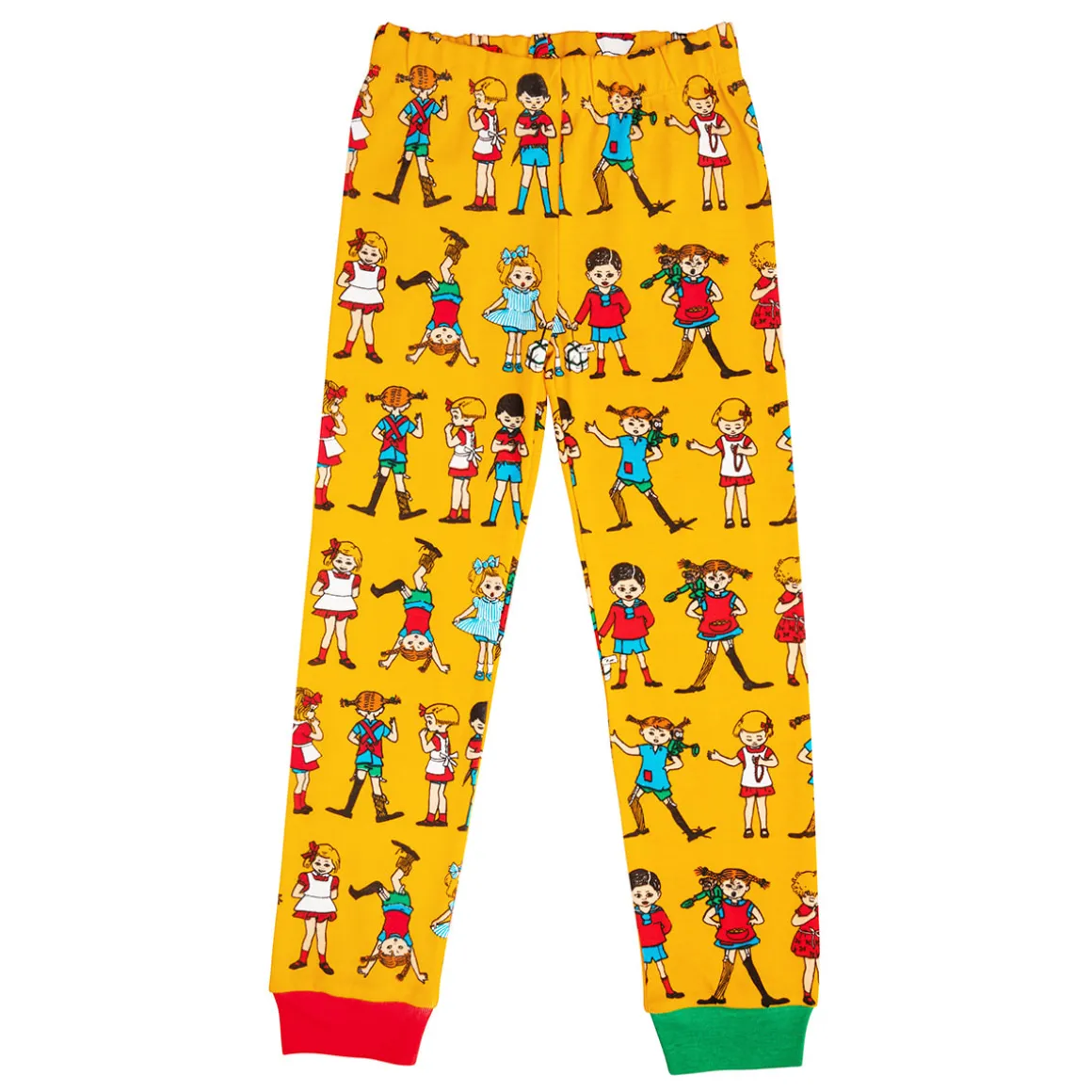 Peppi Pitkätossu Peppi ja ystävät -pyjama keltainen