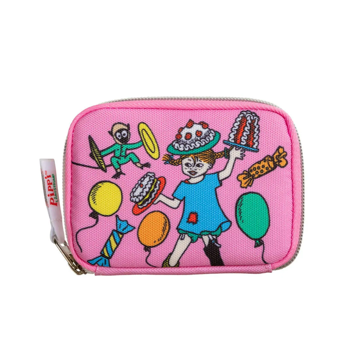 Peppi Pitkätossu Raisu-lompakko Juhla vaaleanpunainen