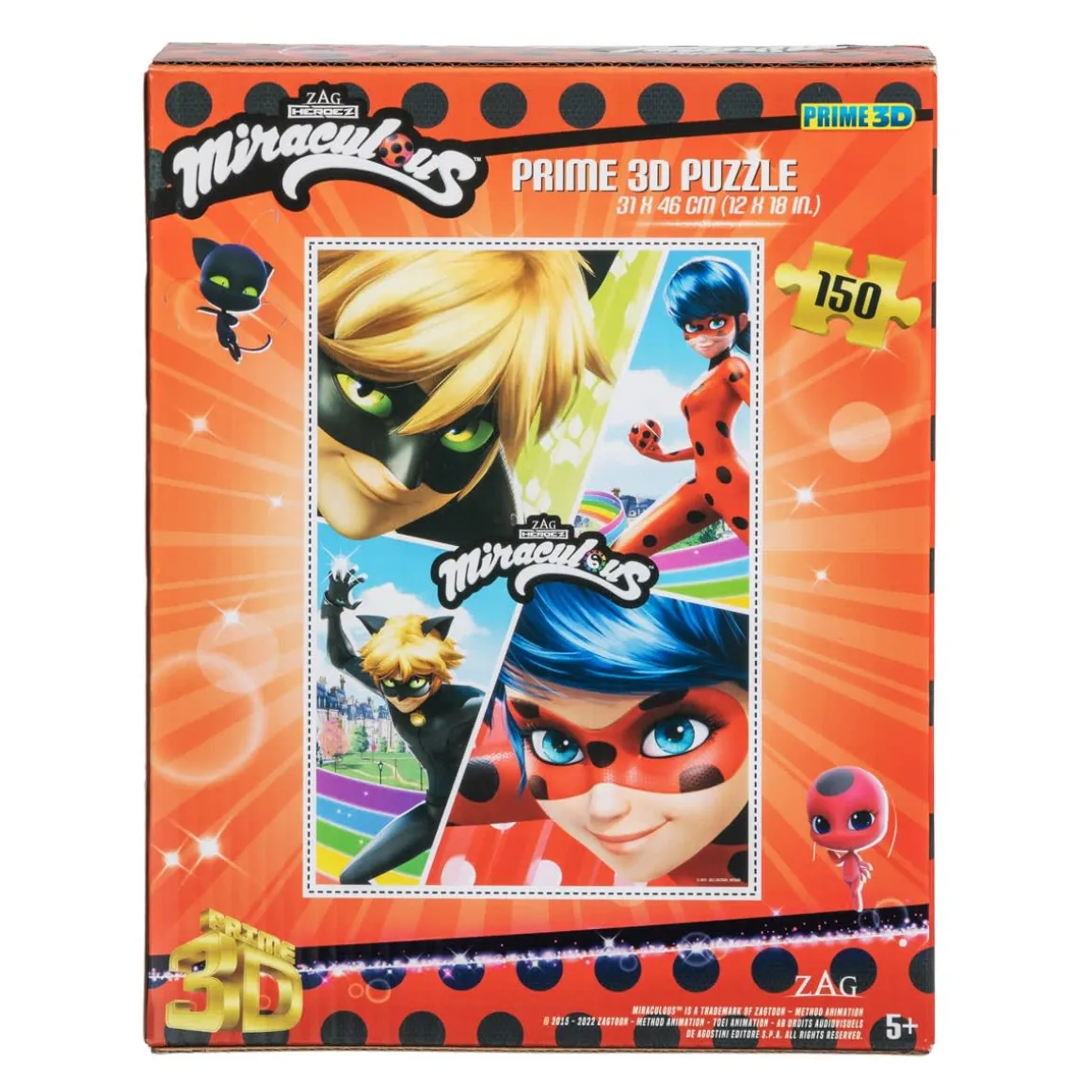 Prime 3D Palapeli 150 palaa Miraculous